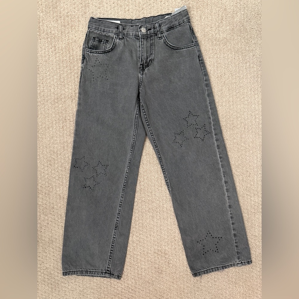 Zara Gray Star-Embellished girls Jeans